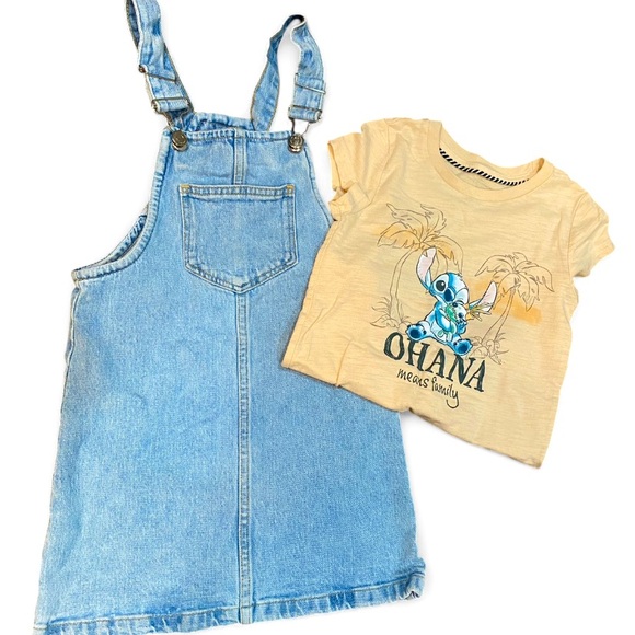 C & A denim Kids Overall Dress - Picture 1 of 6
